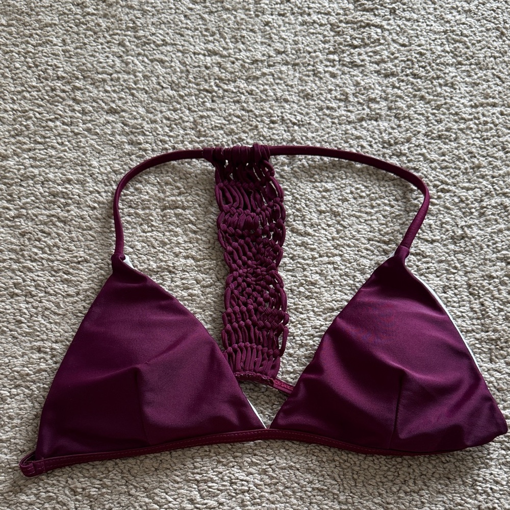 Burgundy Triangle Bikini Too